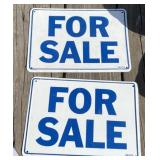 3 - Metal For Sale Signs