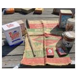 Burlap Bag, Advertising Tins & More