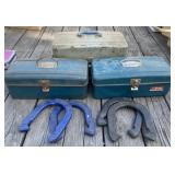 Horseshoes and Metal Tackle Boxes