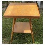 Oak Square Top Parlor Table
