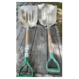 2 - Aluminum Scoop Shovels