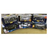 6 - 1/24 Scale Diecast Cars