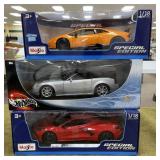 Maisto and Hot Wheels 1/18 Scale Cars