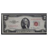 1953 $2 Red Seal Legal Tender Nice Note