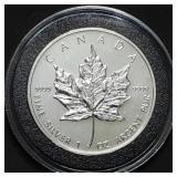 2004 Canada 1oz Silver Maple Leaf in Capsule