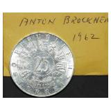 1962 Austria 25 Schilling 80% Silver Coin Gem BU