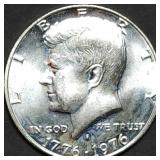 1976 Kenney 40% Silver Bicentennial Half Dollar BU