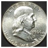 1960 Franklin Silver Half Dollar