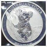 2015 Australia 1oz .999 Silver Koala Gem BU