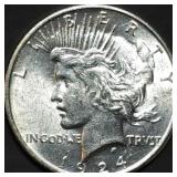 1924 Peace Silver Dollar Gem BU