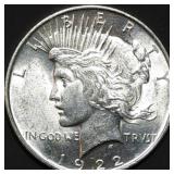 1922 Peace Silver Dollar Gem BU