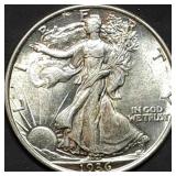 1936 Walking Liberty Silver Half Dollar Gem BU