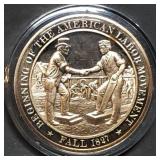 Franklin Mint 45mm Bronze US History Medal 1827