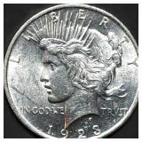 1923 Peace Silver Dollar Gem BU