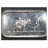 Vintage 1 Troy Oz .999 Silver Bar