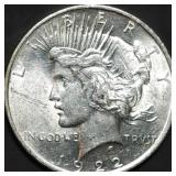 1922 Peace Silver Dollar Gem BU