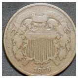 1865 Two Cent Piece