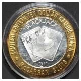Vintage .999 Silver Strike Casino Token .61oz