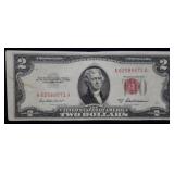 1953 A $2 Red Seal Legal Tender Nice Note