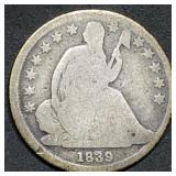 1839-O Seated Liberty Silver Dime