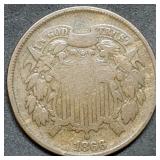 1866 Two Cent Piece