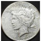 1927-S Peace Silver Dollar
