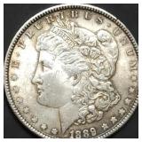 1889 Morgan Silver Dollar Gem BU Toned