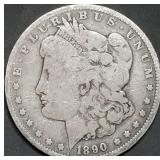 1890-O Morgan Silver Dollar
