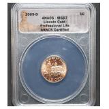 2009 P Lincoln Bicentennial Cent ANACS MS67 RD