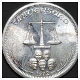 1972 1oz Silver International Trade Unit Gem BU
