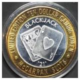 Vintage .999 Silver Strike Casino Token .61oz