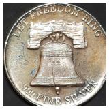 1 Troy Oz .999 Silver Round Liberty Bell Trade