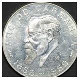 1959 Mexico 5 Pesos .720 Silver Coin