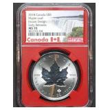2018 Canada 1oz Silver Maple Leaf NGC MS70