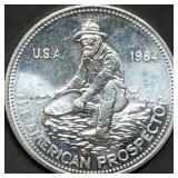 1 Troy Oz .999 Silver Round 1984 Engelhard