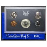 1969 US Mint Proof Set w/ Silver Kennedy