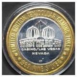 Vintage .999 Silver Strike Casino Token .61oz
