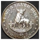 1 Troy Oz .999 Silver Round Silver Bull Trade