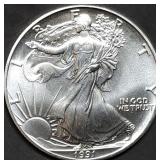 1991 1oz Silver Eagle BU