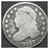 1832 Capped Bust Silver Dime