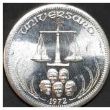 1972 1oz Silver International Trade Unit Gem BU