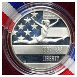1992 US Olympic Gymnastics Proof Half Dollar