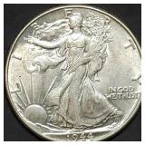 1944 Walking Liberty Silver Half Dollar BU
