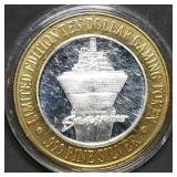 Vintage .999 Silver Strike Casino Token .61oz