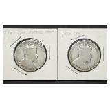 1907 & 1910 Canada 50 Cents Silver Half Dollars