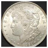 1921 Morgan Silver Dollar BU