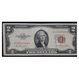 1953 $2 Red Seal Legal Tender Bank Note Nice