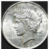 1922 Peace Silver Dollar Gem BU