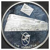 1 Troy Oz .999 Silver Round Hiawatha Train