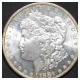 1881-S Morgan Silver Dollar MS65 Gem!